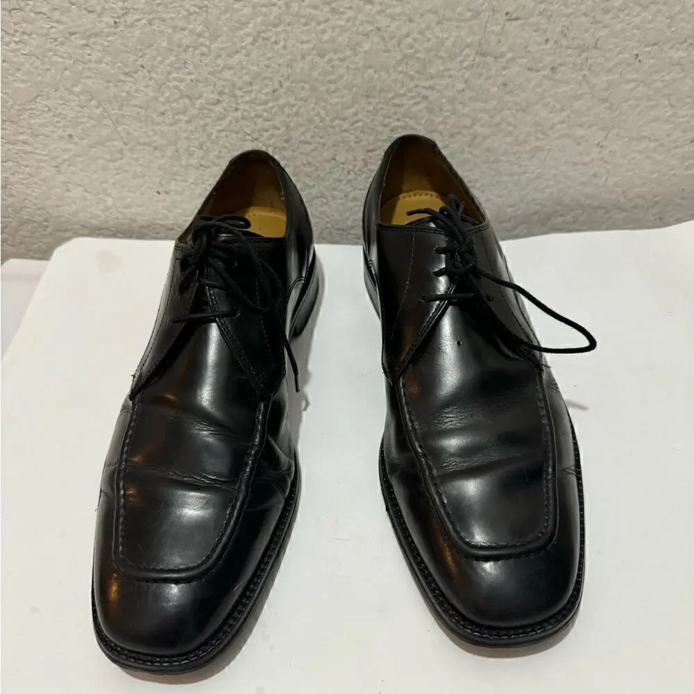 Cole Haan Eaton Apron Toe Derby Oxford Dress Shoes Black